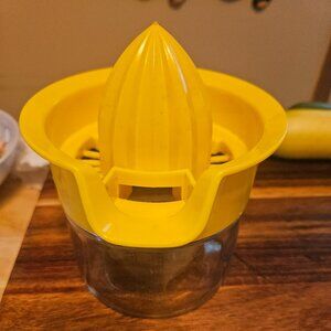 vintage gemco juicer lemon citrus with glass jar